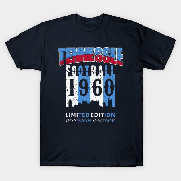 Tennessee Pro Football - Vintage 1960 Skyline T-Shirt by FFFM